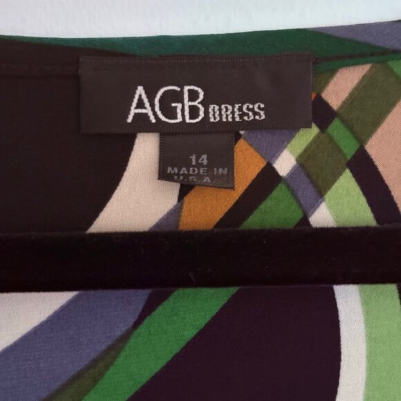 AGB Dress with Belt Womens Size 14 EUC - Picture 3 of 9